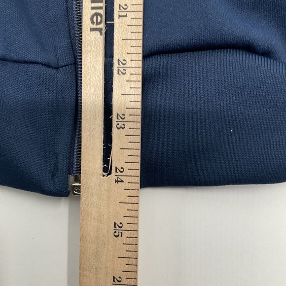 VTG 1970s Polyester Wilson Full Zip Tennis / Track Jacket - sz: Small (Blue) - Picture 7 of 9